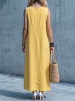 Women's Minimalist Casual Sleeveless Long Dress