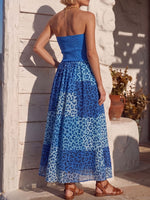 Vintage Art Comfortable Summer Fabrics Patchwork Chiffon Leopard Dress