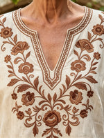 Women's Ethnic Prints Linen-Blend Short Set