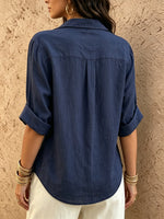 Women's Wrap Tie-Front Blouse