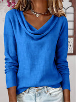 Women's Retro Swing Neck Casual Top
