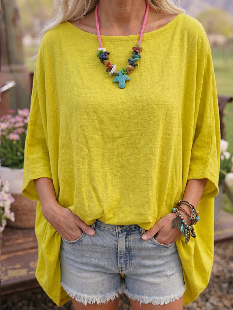 Vintage Art Comfortable Summer Fabrics Shirt