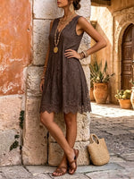 Women's Floral Lace Shift Dress