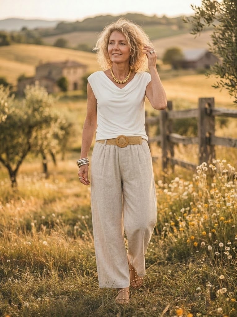 Women's Solid Cowl Neck Sleeveless Cotton Top