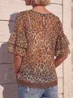 Vintage Art Comfortable Summer Fabrics Chiffon Shirt