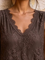 Women's Floral Lace Shift Dress
